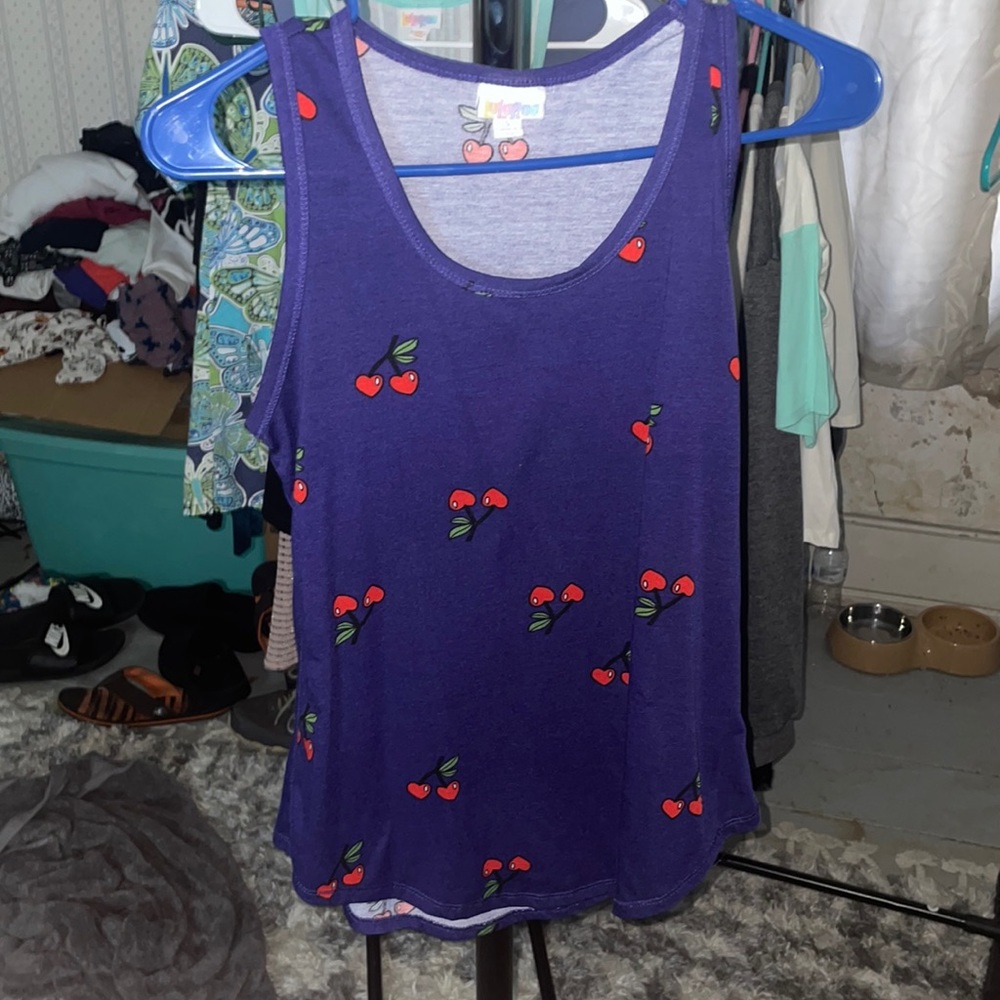 Lula roe cherry tank top